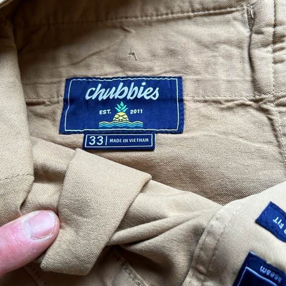 Chubbies brand The Travertines 7" Flat Front (Stretch) sized 33 waist - Picture 3 of 3